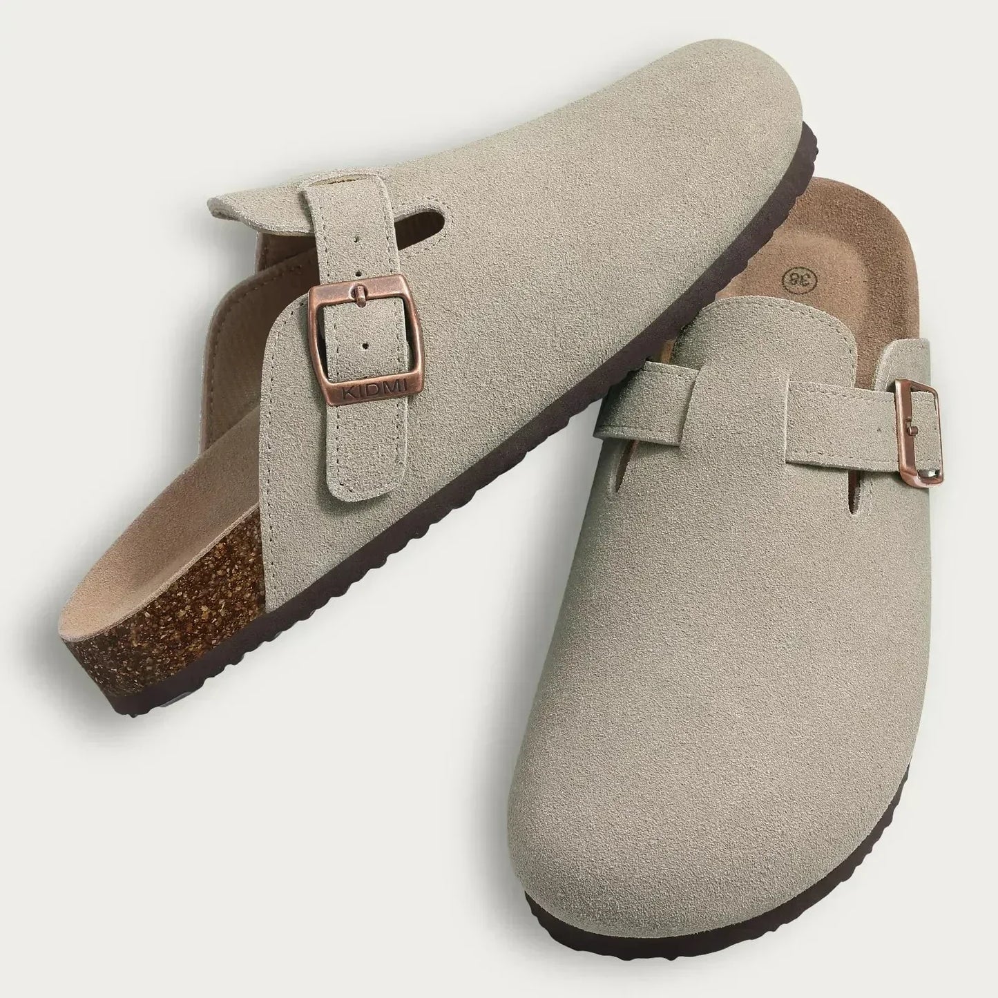 Luxury Leather Slip On Shoes - Comfortable Mule Clogs