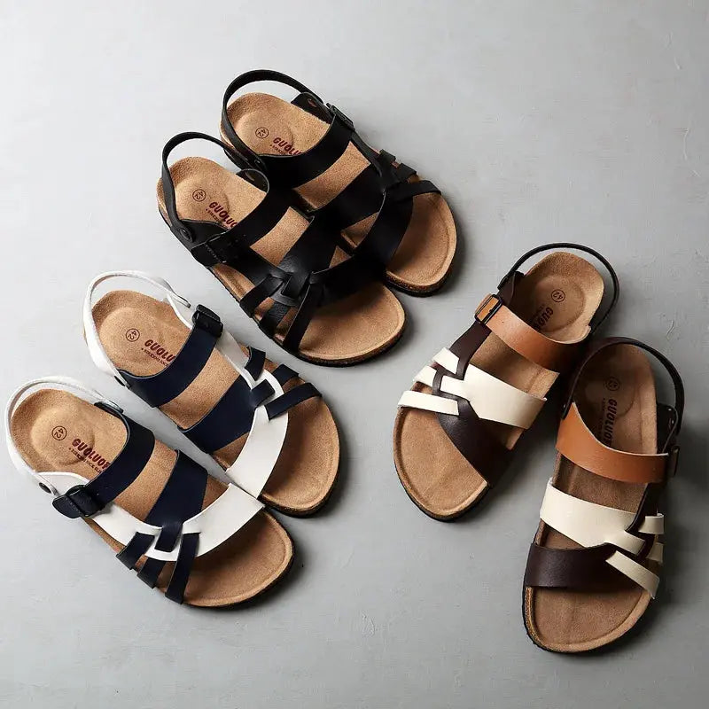 Mael | Leather Sandals – Sophisticated Style & All-Day Comfort