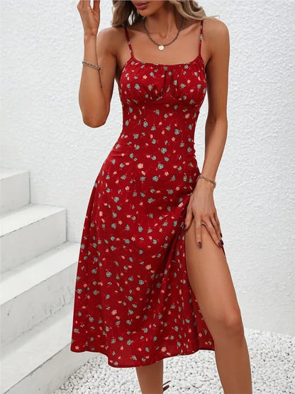 Classic Dot Sundress with Thin Straps