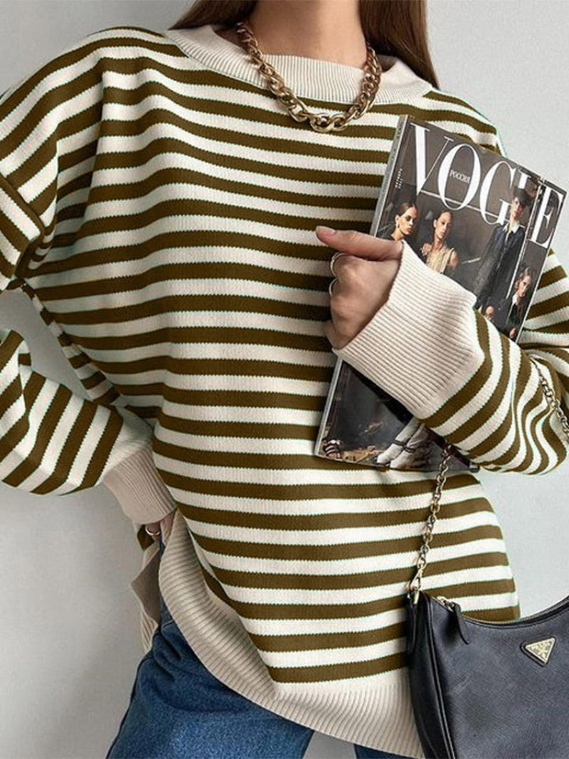 Cozy Oversized Crew Neck Winter Sweater