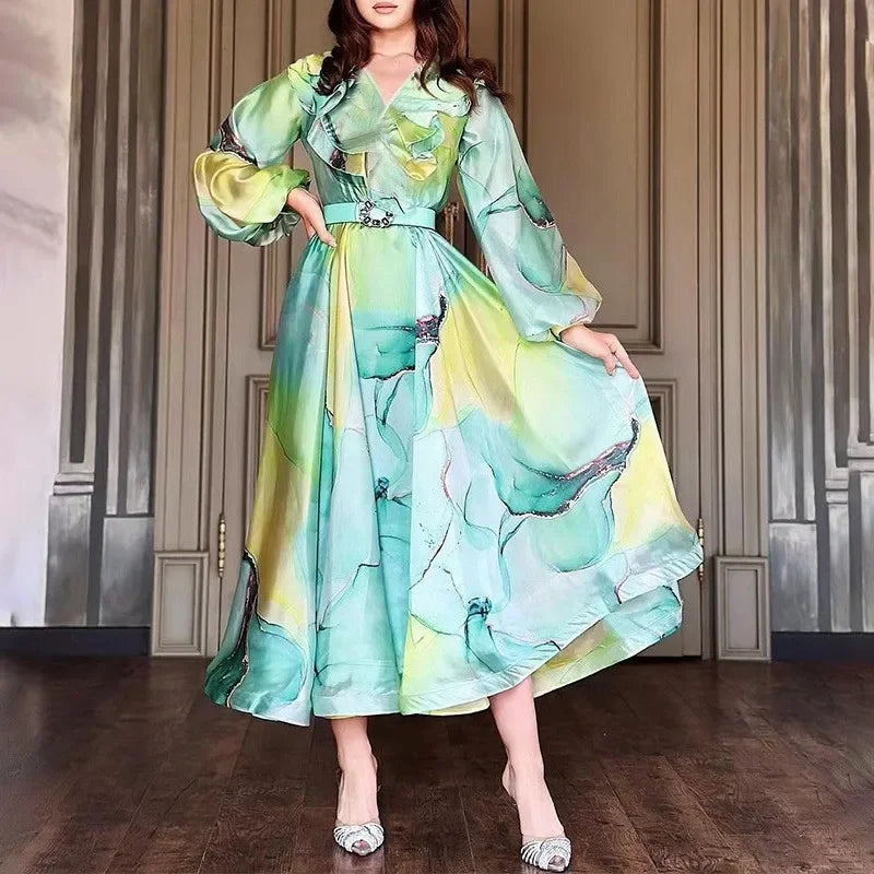 Stylish Floral Floor Length Maxi Dress for Women