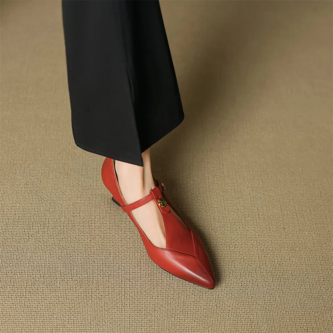 Marlene Genuine Leather Heels
