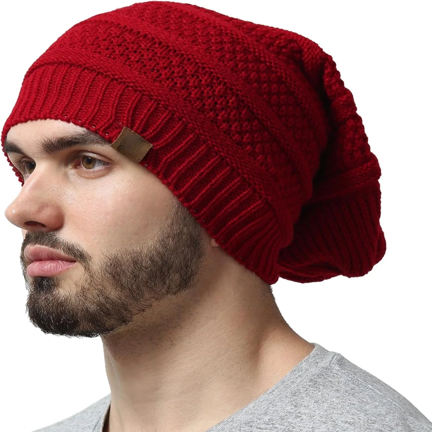 Warm Faux Fur Knit Hat