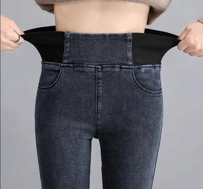Comfortable Women's Skinny High Waist Jeans