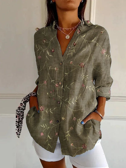 Beautiful Flower Women's Blouse Shirt
