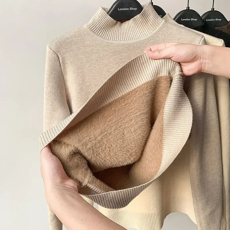 Soft Winter Crew Neck Sweatshirt