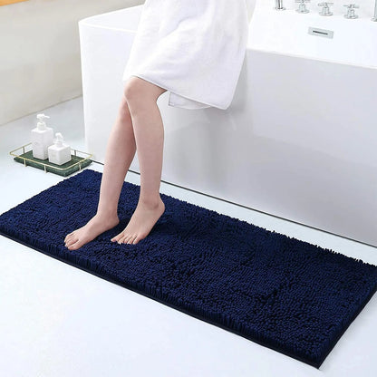 Soft Grip Anti Slip Bathroom Floor Mat With Suction Backing
