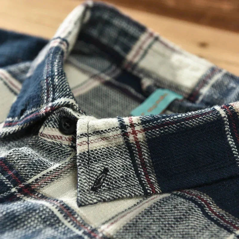 Harlan | Plaid Cotton Shirt – Men’s Relaxed Fit Button Down