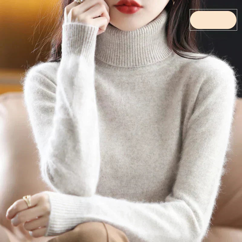 Luxury Soft Cashmere Crew Neck Winter Sweater