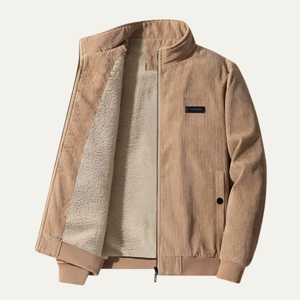 Men’s Textured Zip Up Sport Comfort Jacket