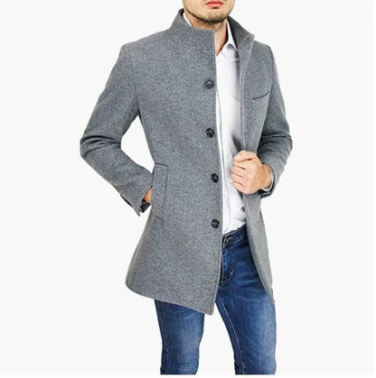 Mason – Men’s Classic Wool Blend Trench Coat | Timeless Style