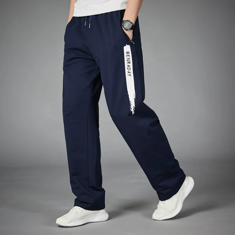 Comfortable Fit Men's Stripe Jogger Pants