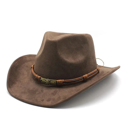 Classic Country Felt Cowboy Hat - BritishElegance