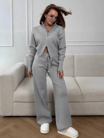 Cozy Sweater and Loose Fit Pant Set