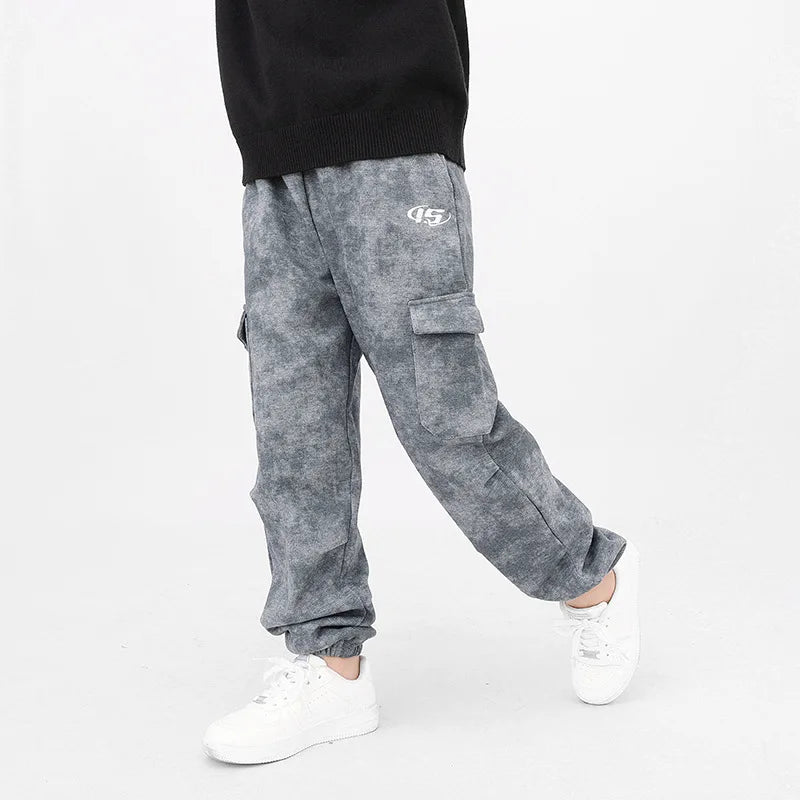 Boys' Army Style Cargo Jogger Pants
