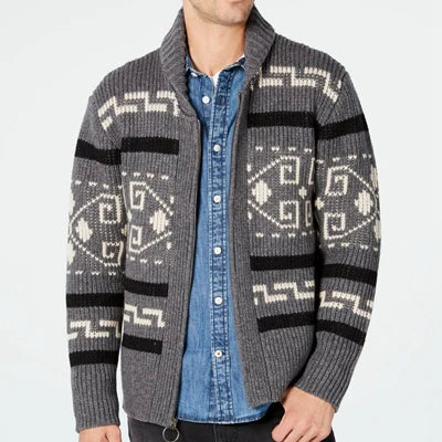 Warm Reversible Wool Blend Men's Jacket