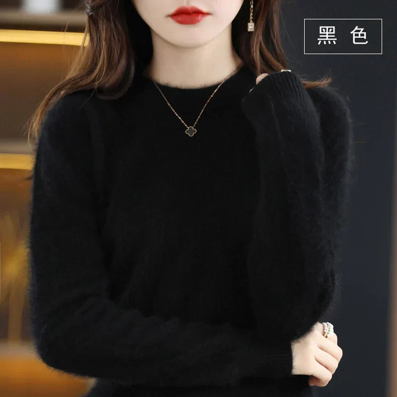 Luxurious Soft Cashmere Crew Neck Women's Sweater