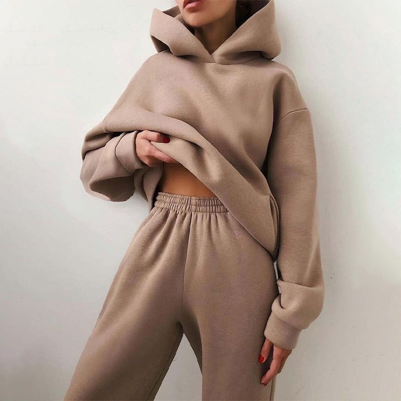 Comfy Women's Casual Hoodie Sweatpants Set