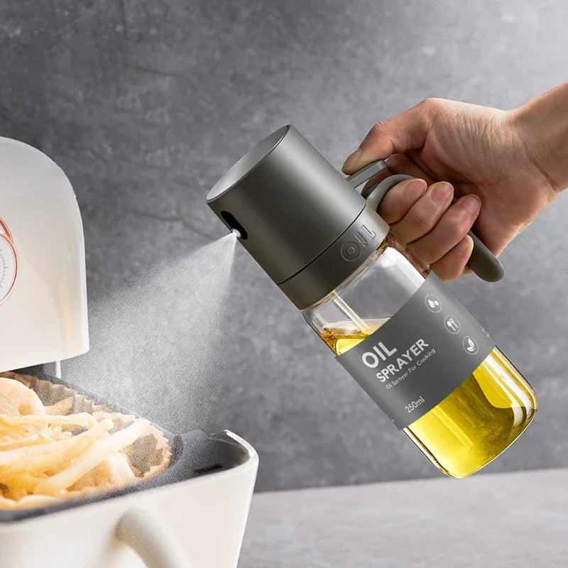 Clear Glass Oil Spray Bottle 250ml For Easy Cooking