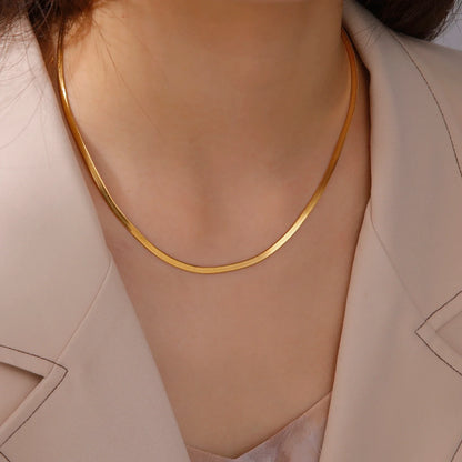 Luxury Silver Tone Snake Chain Necklet