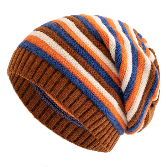 Warm Cable Knit Slouch Beanie for Ladies - BritishElegance