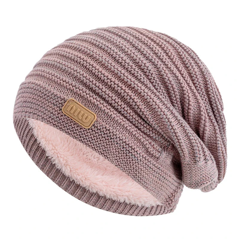 Casual Stripe Warm Winter Hat