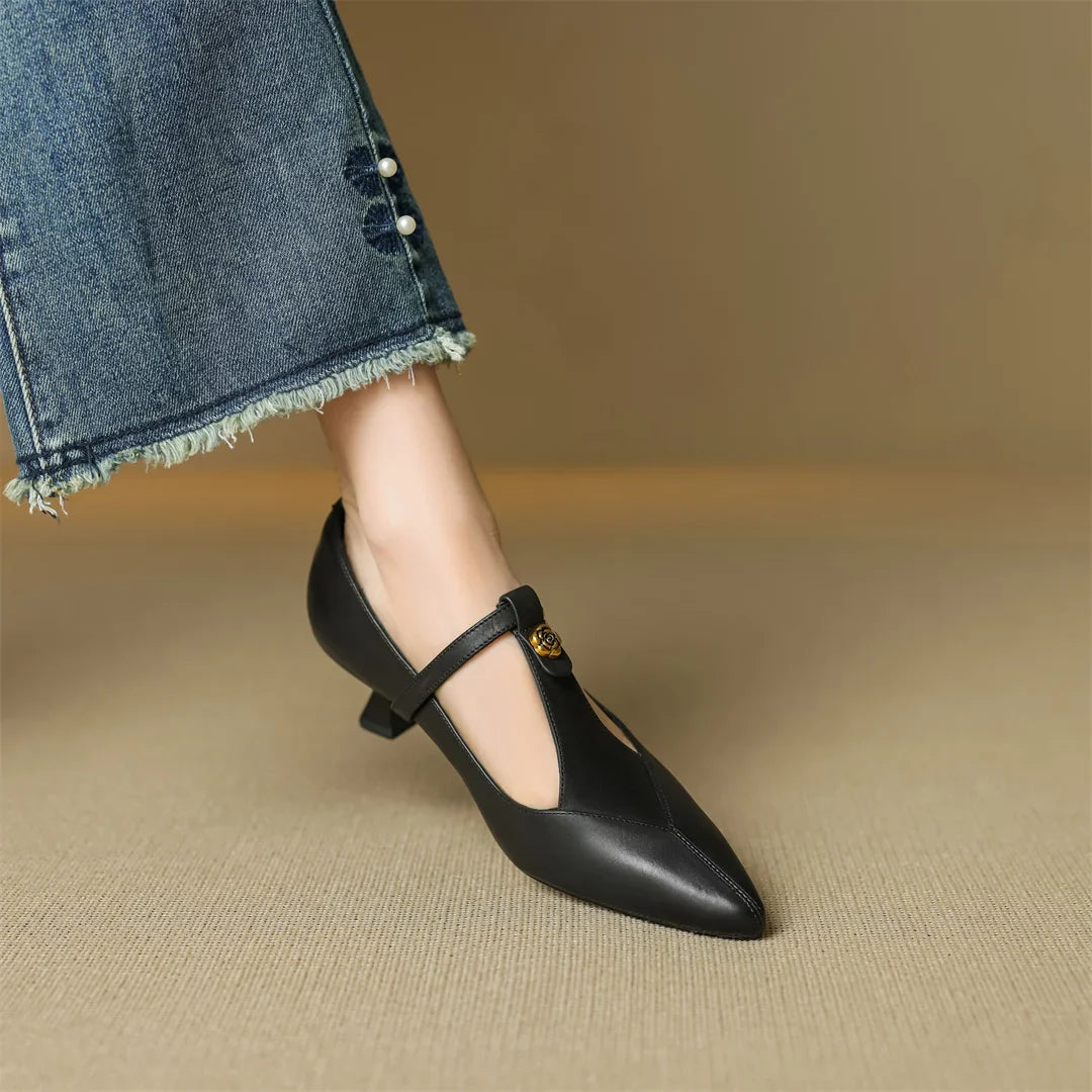 Marlene Genuine Leather Heels