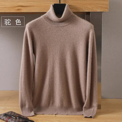 Luxury Soft Cashmere Crew Neck Sweater for Men