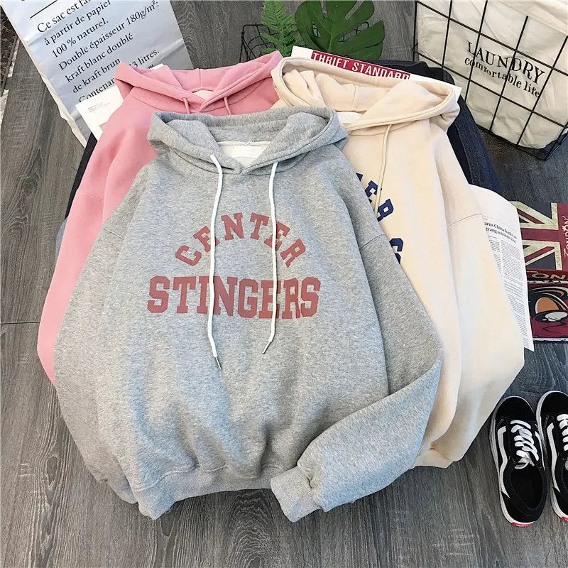 Warm Fleece Women's Hooded Sweatshirt