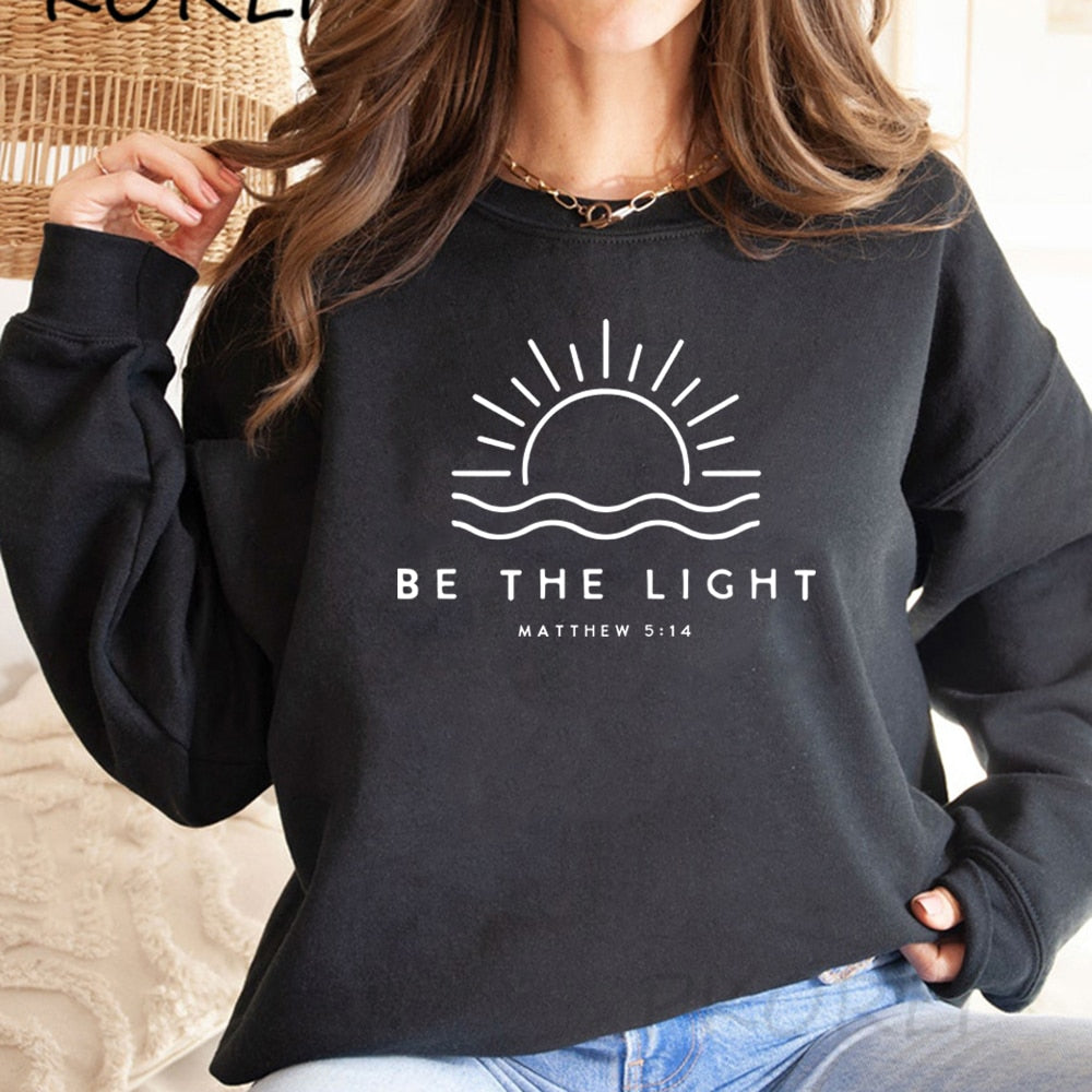 Cozy Women's Graphic Crew Neck Sweater