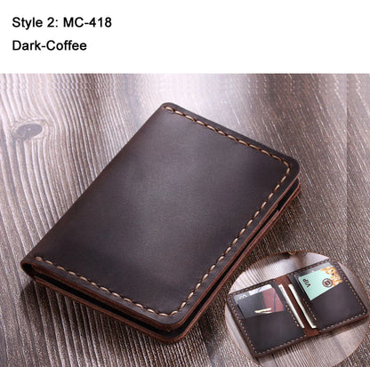 Genuine Brown Leather Card Wallet