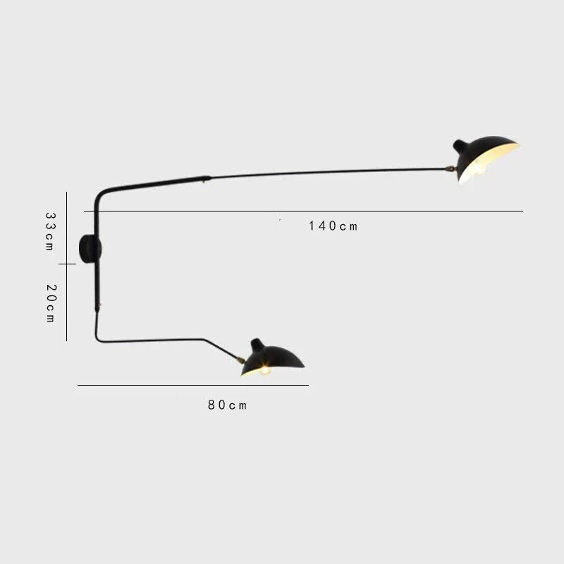 Modern Double Wall Light Sconce