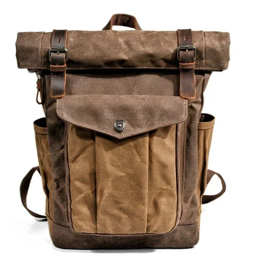 Retro Leather Backpack