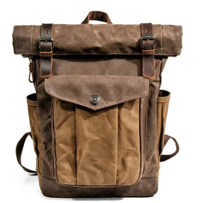 Retro Leather Backpack