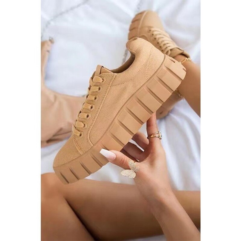 Comfortable Women's Lace Up Sneakers
