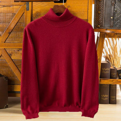 Luxury Soft Cashmere Men's Turtleneck Sweater