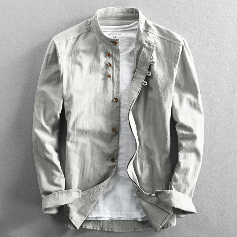 Casual Summer Linen Blend Shirt