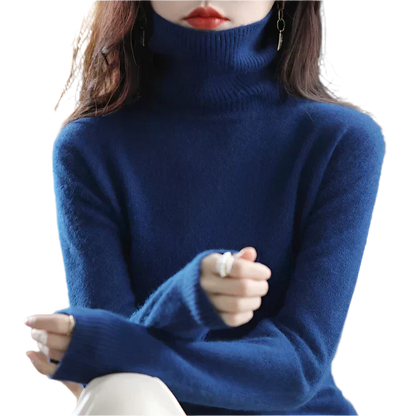 Soft 100% Cashmere Women's Turtleneck Sweater