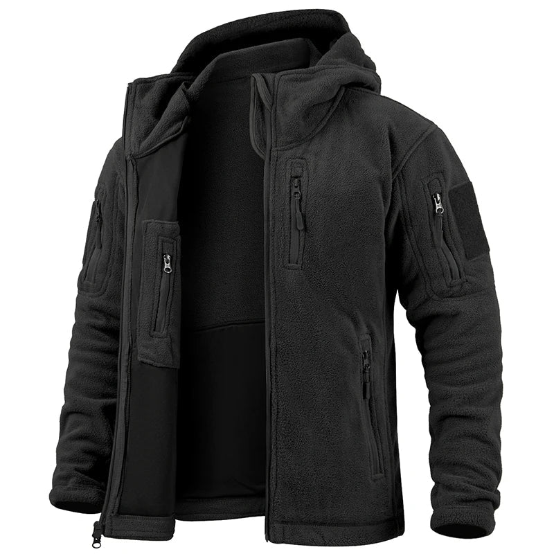 Waterproof Insulated Hoodie Men - Warm Multi Pocket Parka Coat