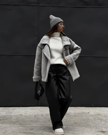 Women’s Fashion Spring Coat – Maja Soft Outerwear for Transitional Seasons