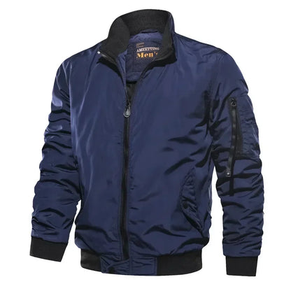 Men's Fitted Classic Bomber Coat