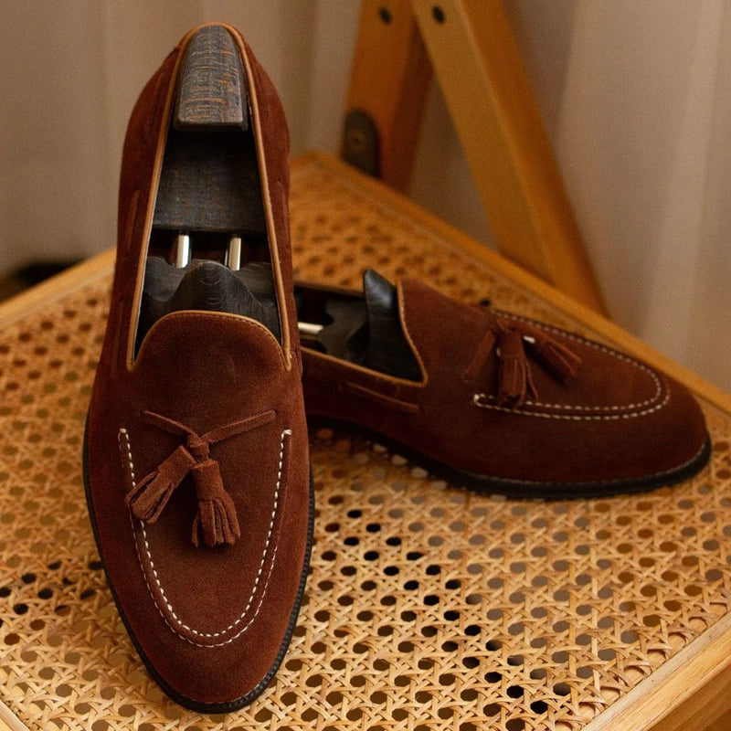 Luxury Real Leather Mens Slip On Shoes - BritishElegance