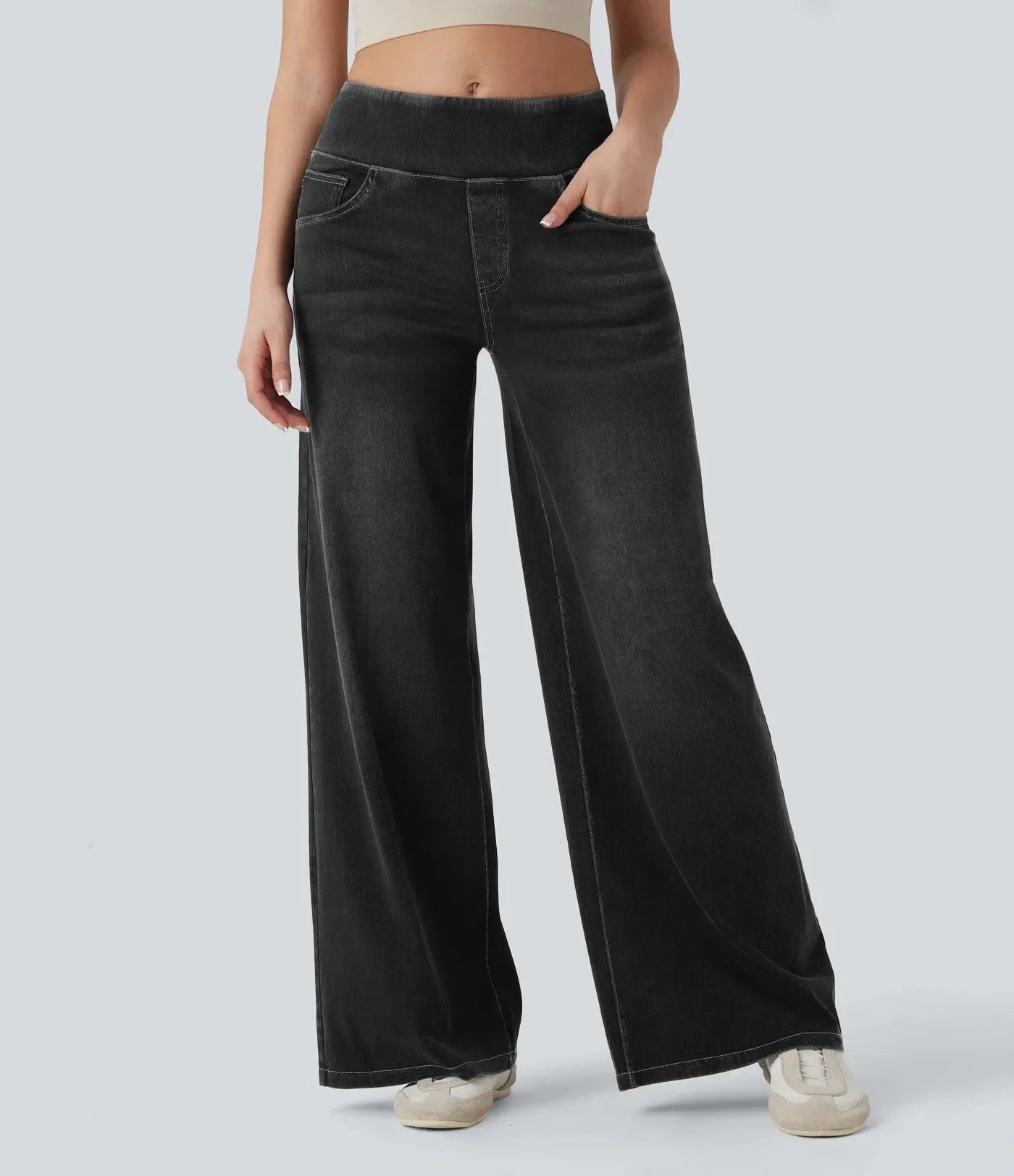 Comfortable Fit Zip Up Women's Jeans