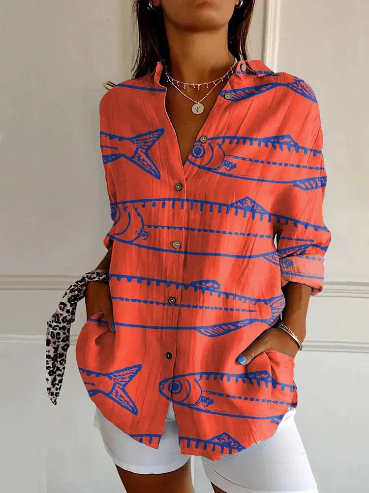 Beautiful Flower Women's Blouse Shirt