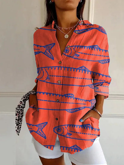 Beautiful Flower Women's Blouse Shirt