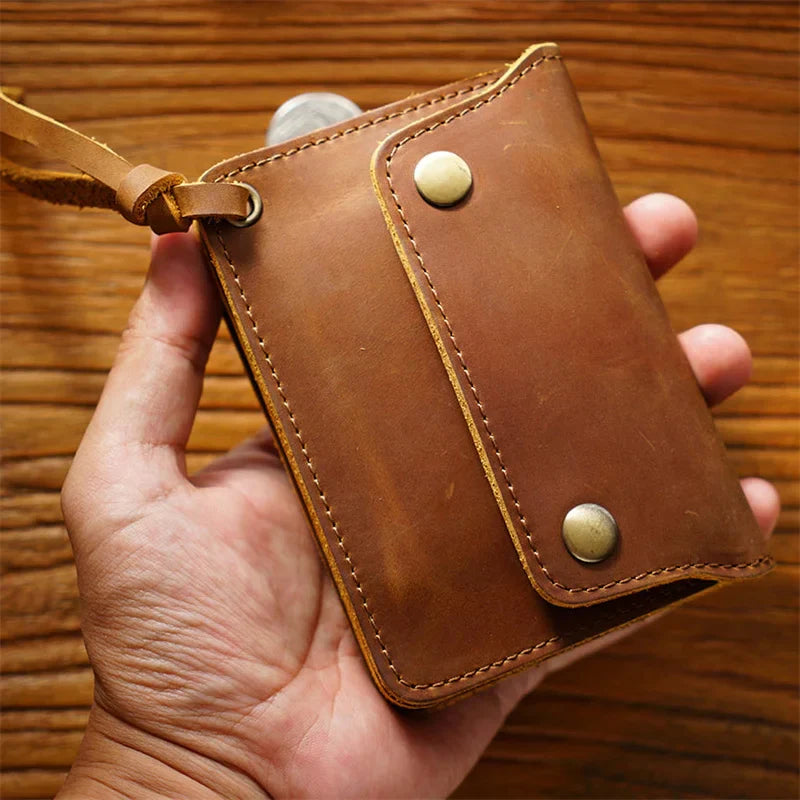Classic Brown Leather Money Wallet - BritishElegance