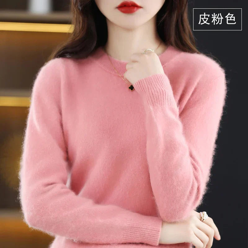 Soft Women's Cashmere Crew Neck Fit Sweater