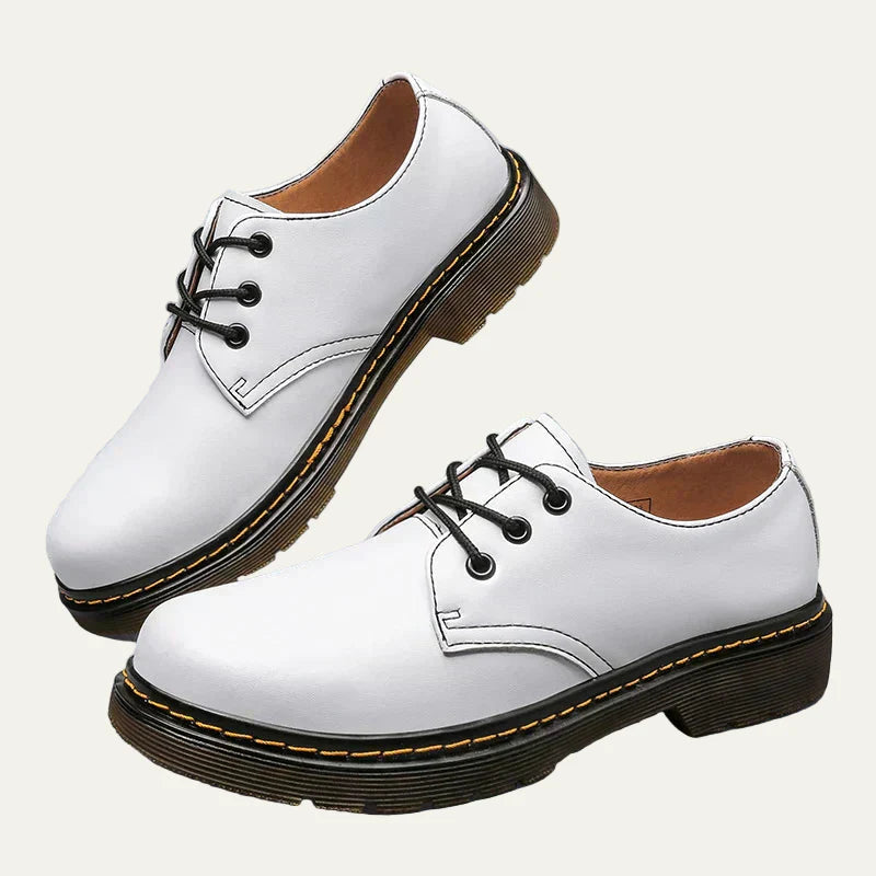 Men’s Polished Leather Lace Up Work Shoes