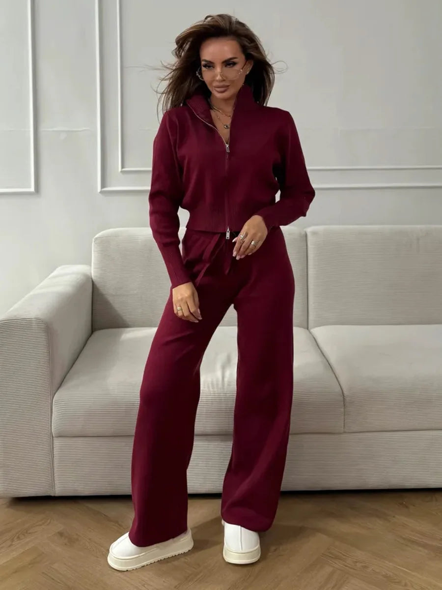Cozy Sweater and Loose Fit Pant Set