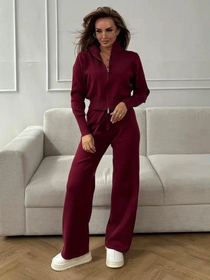 Cozy Sweater and Loose Fit Pant Set